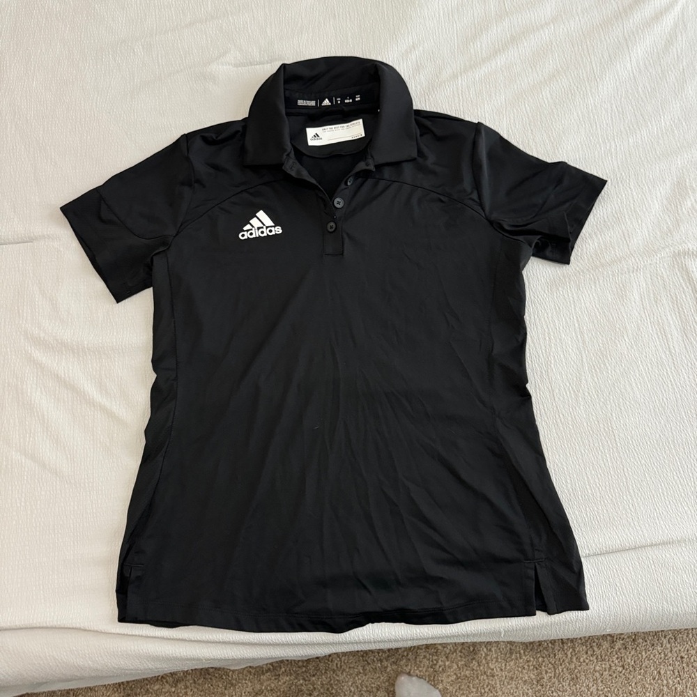 Black adidas polo